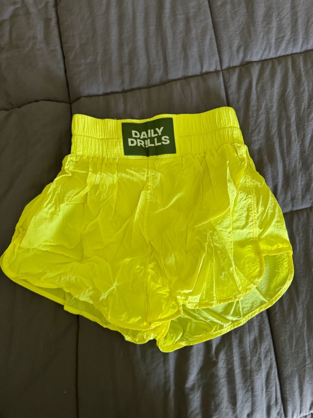 Daily Drills Neon Yellow Bounce Shorts